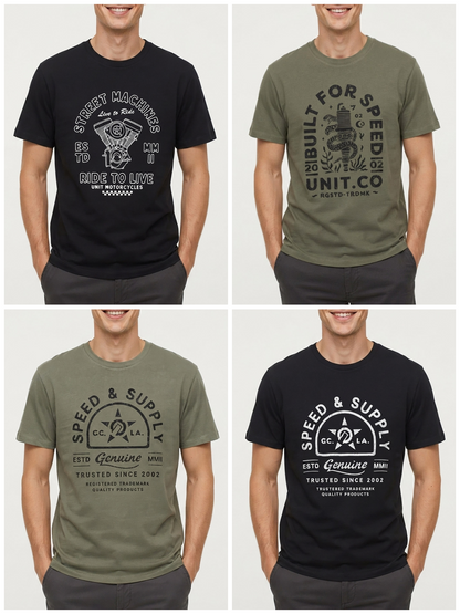 Mens Printed T Shirt Mixed