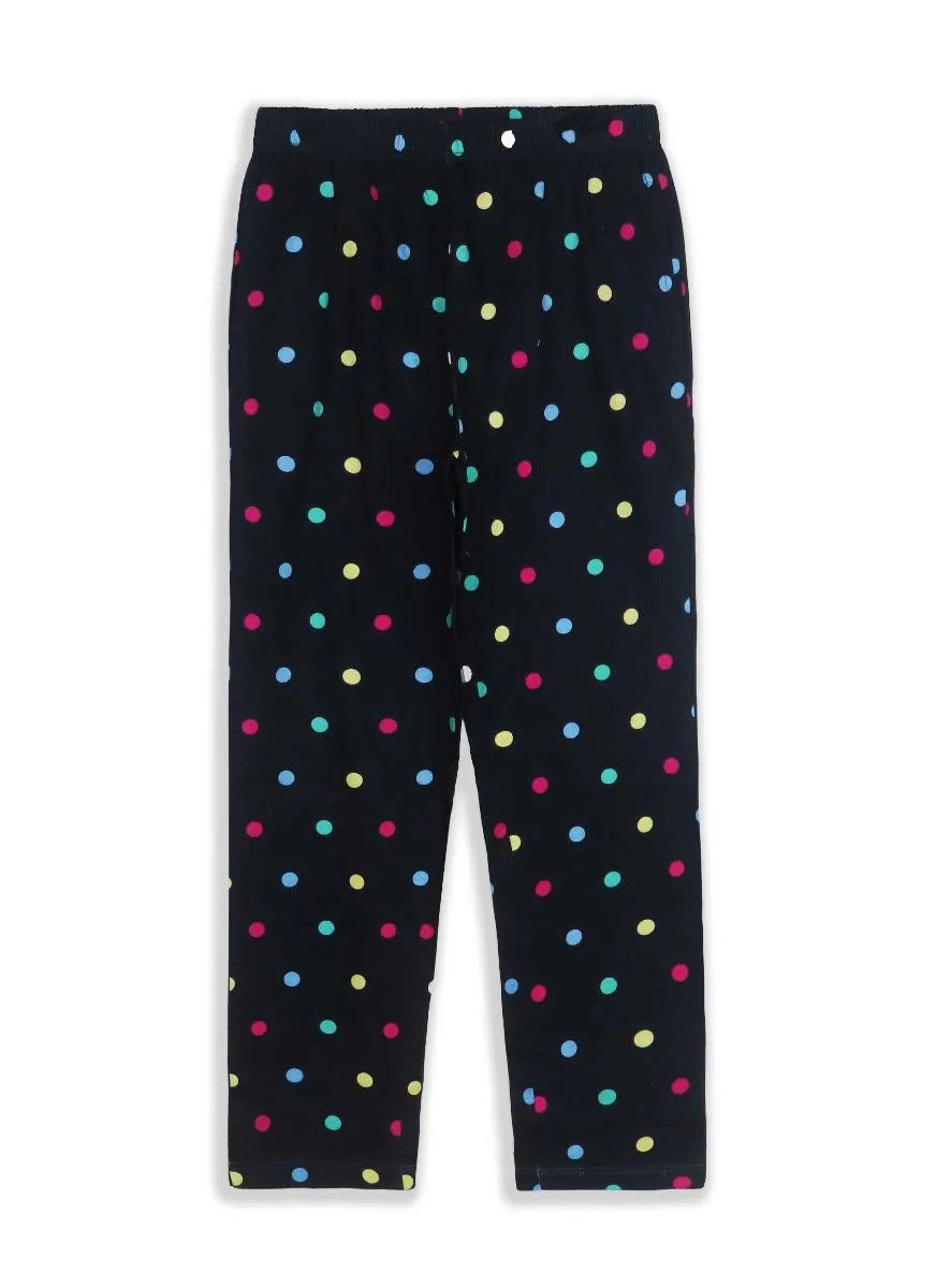 Girls Green Navy Pyjama Set