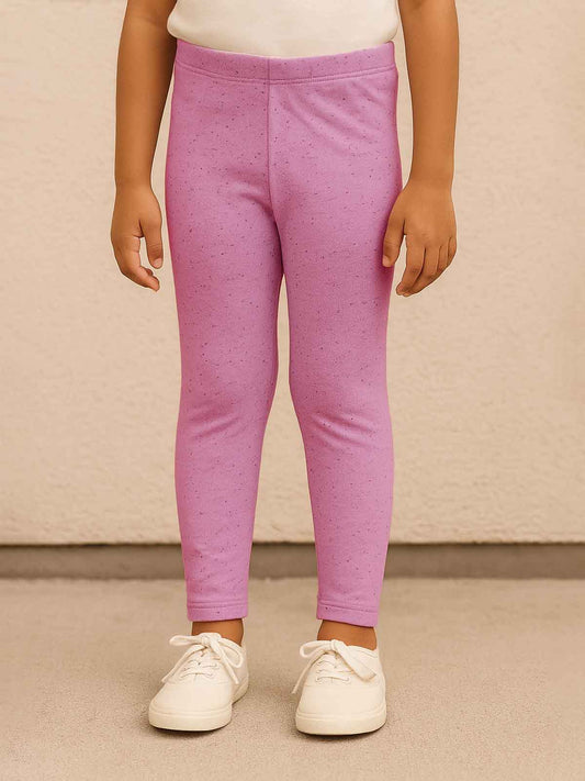 Girls Neppy Fabric Legging