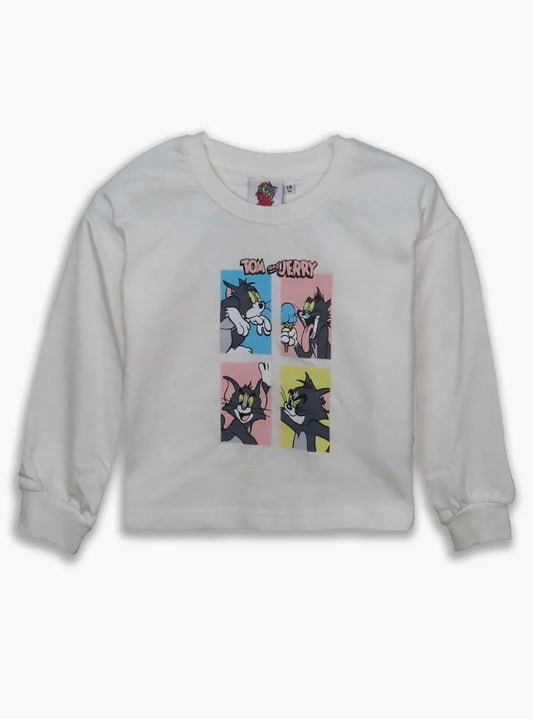 Girls Cropped Sweatshirt