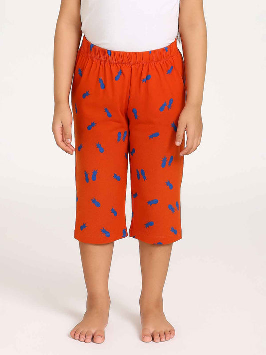 Girls Printed Capri Pant