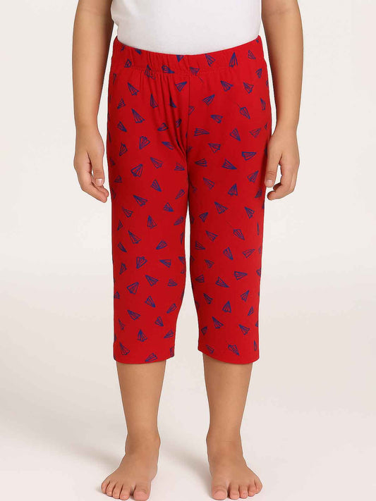 Girls Printed Capri Pant