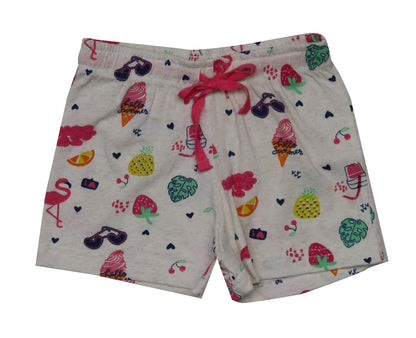 Girls Printed Stretch Knit Shorts