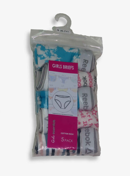 Girls Stretch 5 Pack Briefs