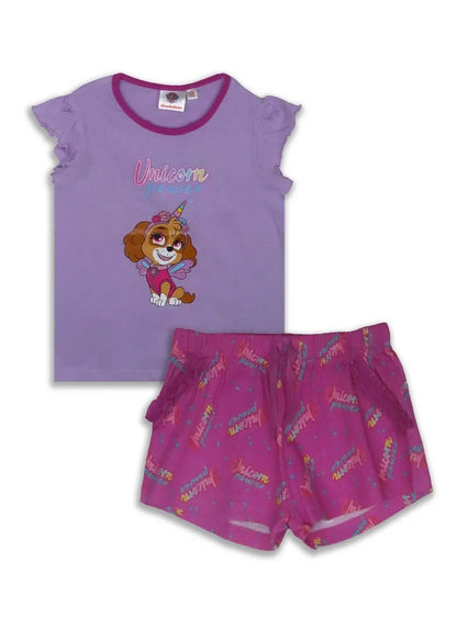 Girls Printed Shorty Set