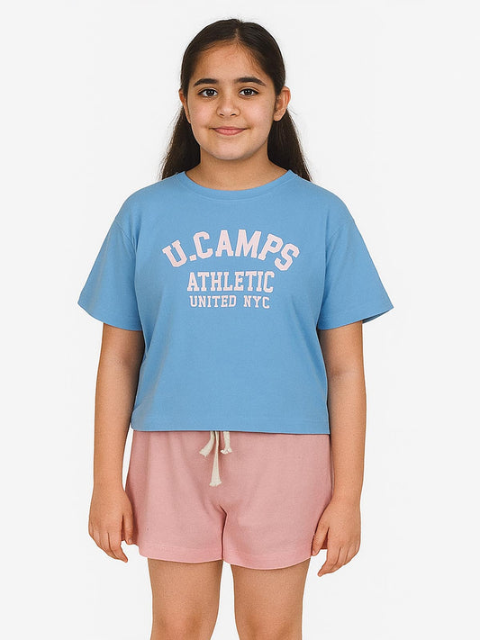 Girls Printed Shorty Pyjama Sets