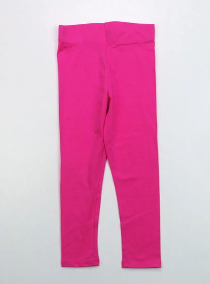 Girls Stretch Leggings Light Pink