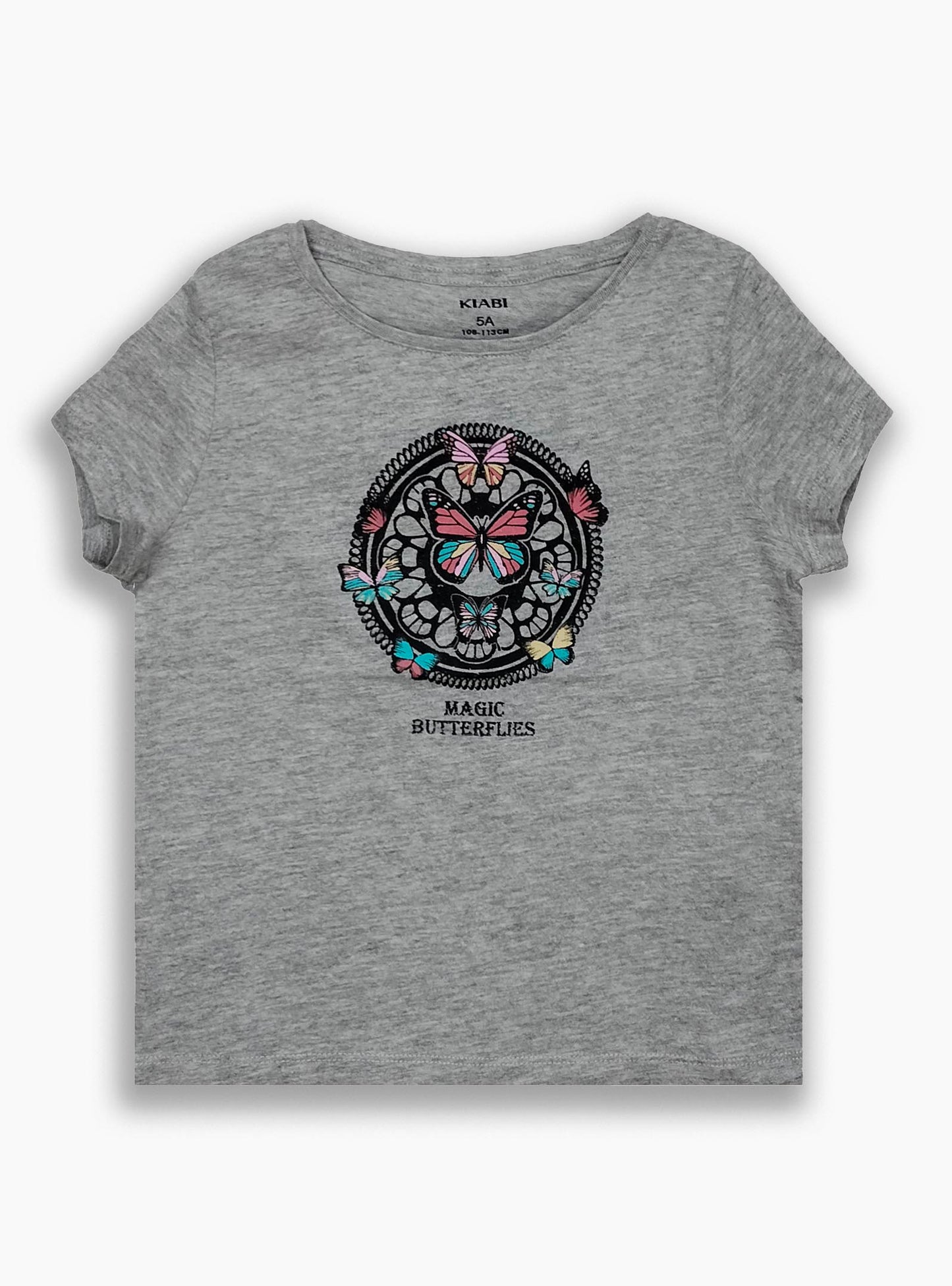 Girls T Shirt Grey Melange