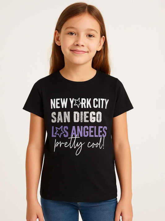 Girls Sequined T Shirt