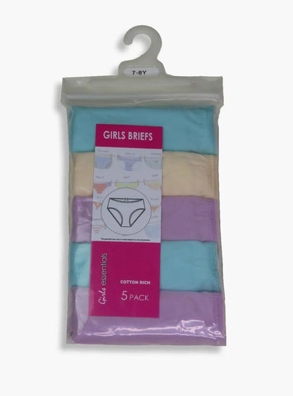 Girls 5 Pack Briefs