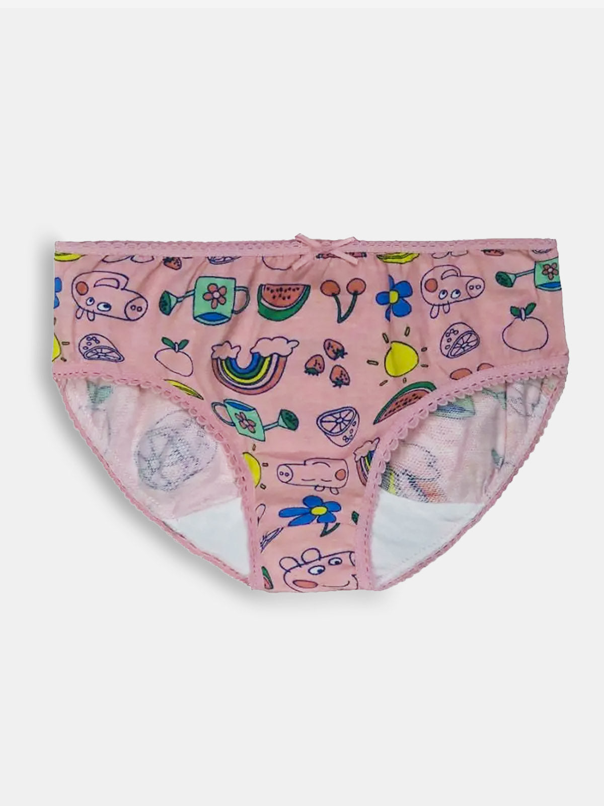 Girls Printed 5 Pack Briefs