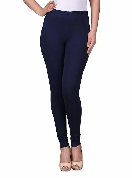 Girls Stretch Churidar Navy Legging