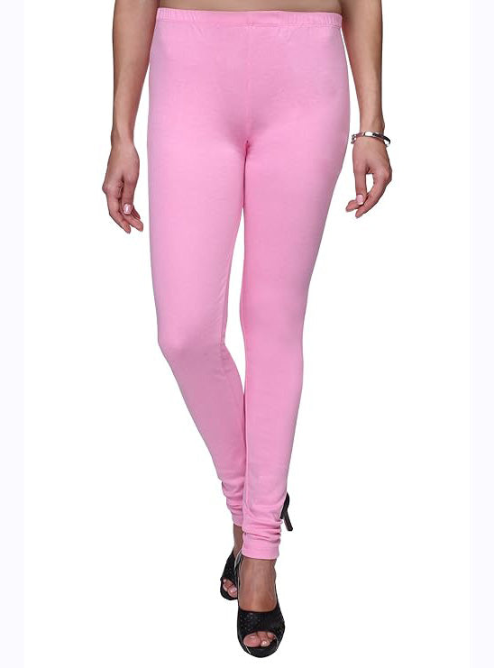 Girls Stretch Churidar Pink Legging