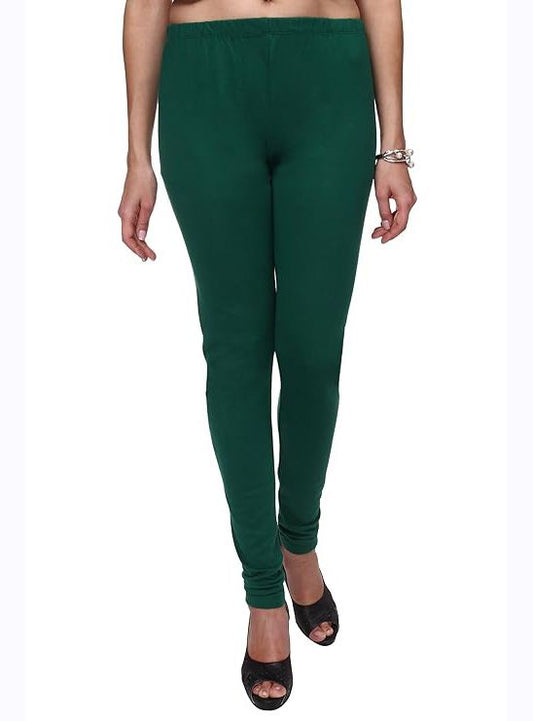 Girls Stretch Churidar Green Legging