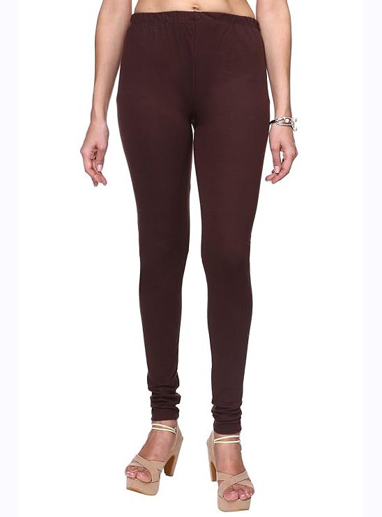 Girls Stretch Churidar Brown Legging