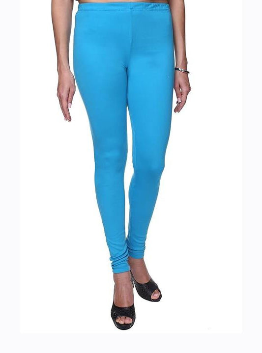 Girls Stretch Churidar Blue Legging