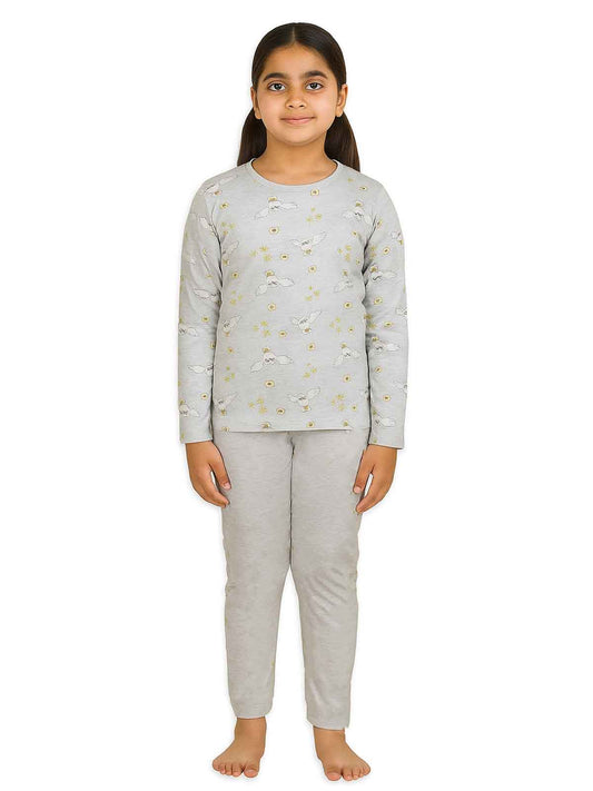 Girls Printed Pyjama Set