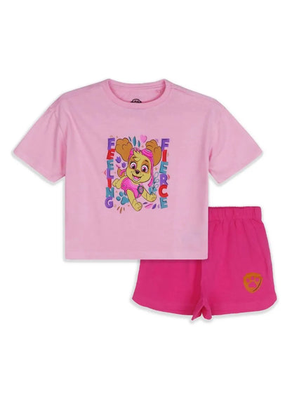 Girls Printed Shorty Set