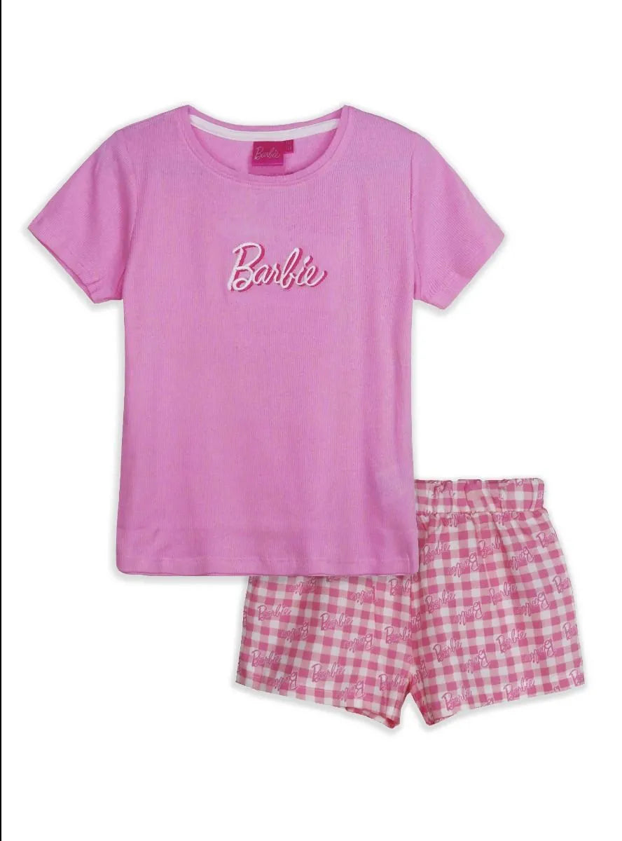 Girls Printed Shorty Set