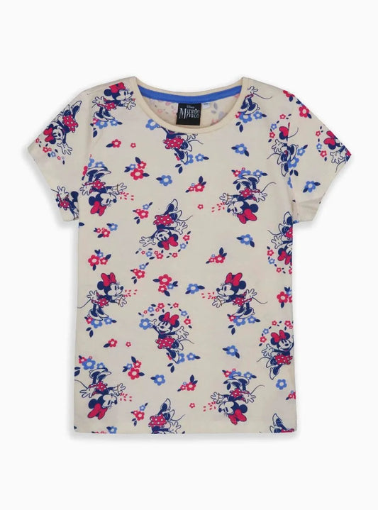 Girls Printed Beige Top