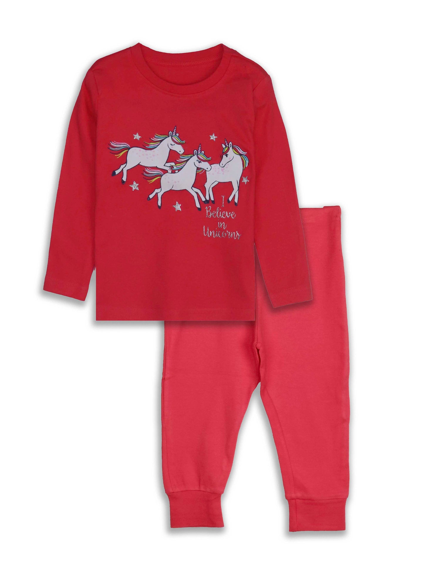 Girls Printed Pyjama Set