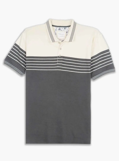 Mens Striped Polo