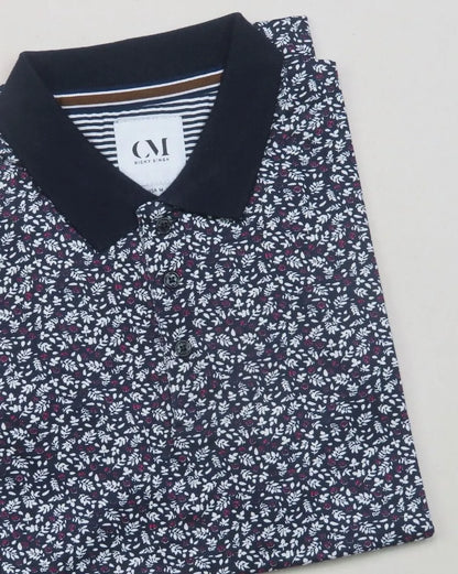 Mens Floral Printed Polo