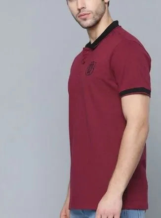 Mens Solid Polo T Shirt