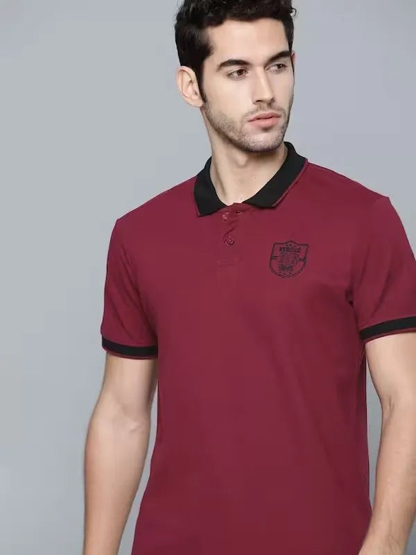 Mens Solid Polo T Shirt