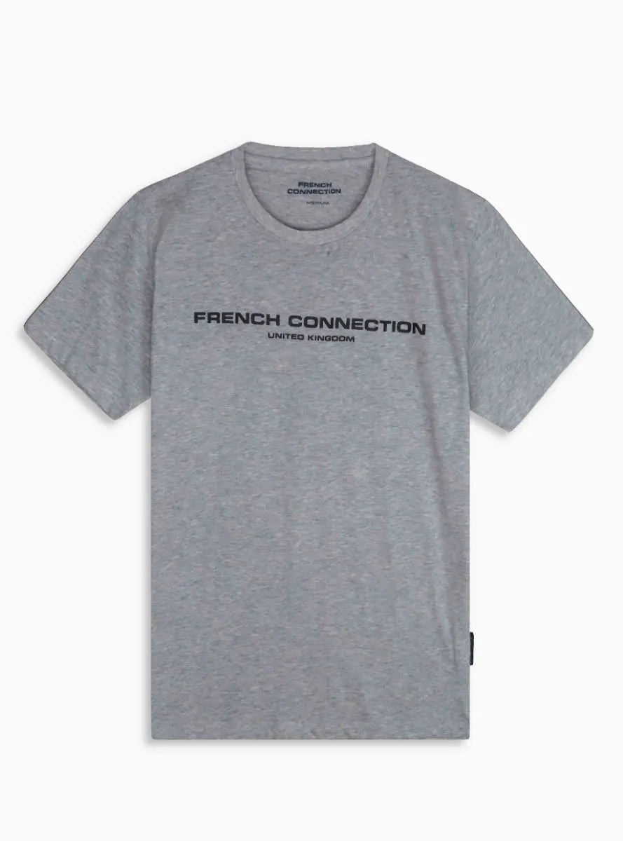 Mens Grey Melange T Shirt