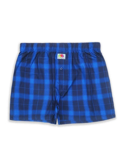 Mens 2 Pack Woven Boxer Shorts Royal Blue