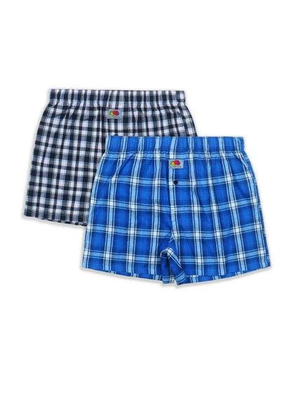 Mens 2 Pack Woven Boxer Shorts