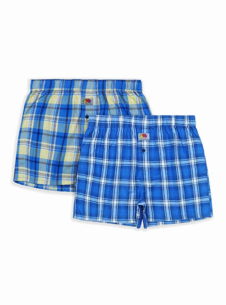 Mens 2 Pack Woven Boxer Shorts