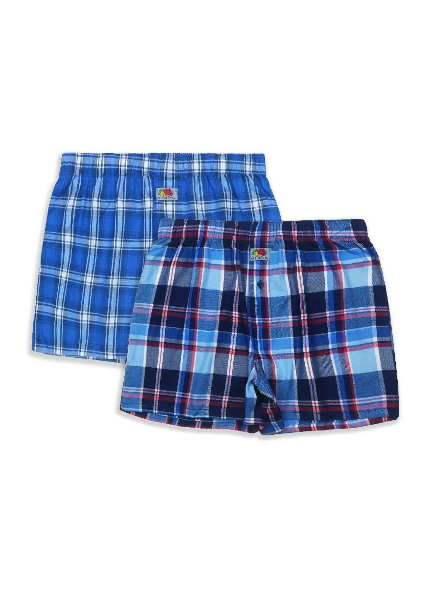 Mens 2 Pack Woven Boxer Shorts