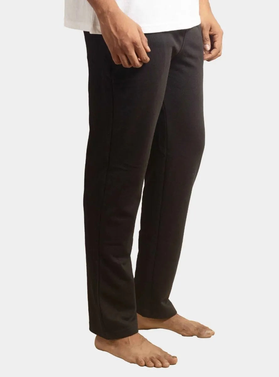 Mens French Terry Black Track Pant