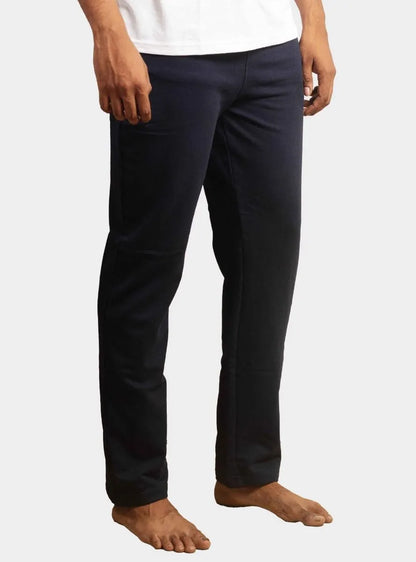 Mens French Terry Navy Track Pant