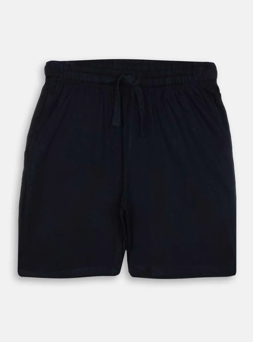 Mens Knit Black Shorts