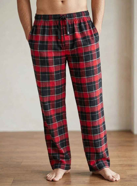 Mens Woven Flannel Pants