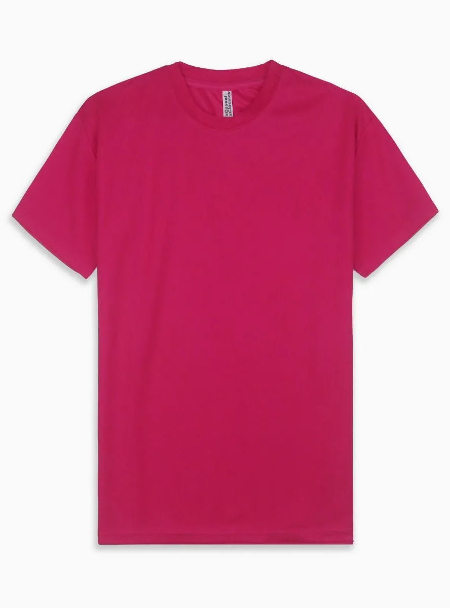 Mens Dry Fit T Shirt Fuchsia