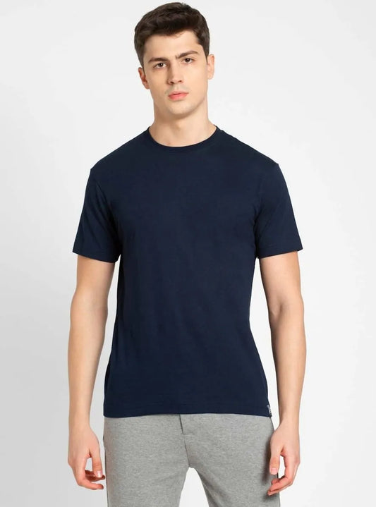 Mens Crew Neck Navy T Shirt