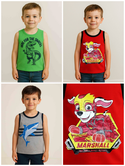Boys Sleeveless T Shirt
