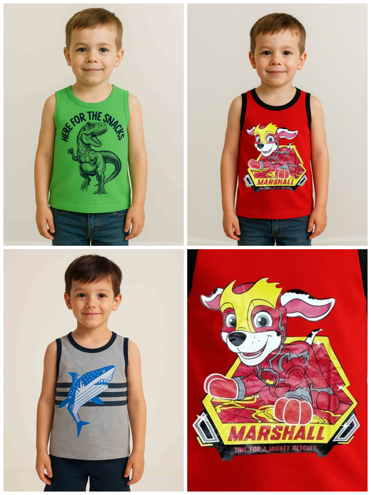 Boys Sleeveless T Shirt