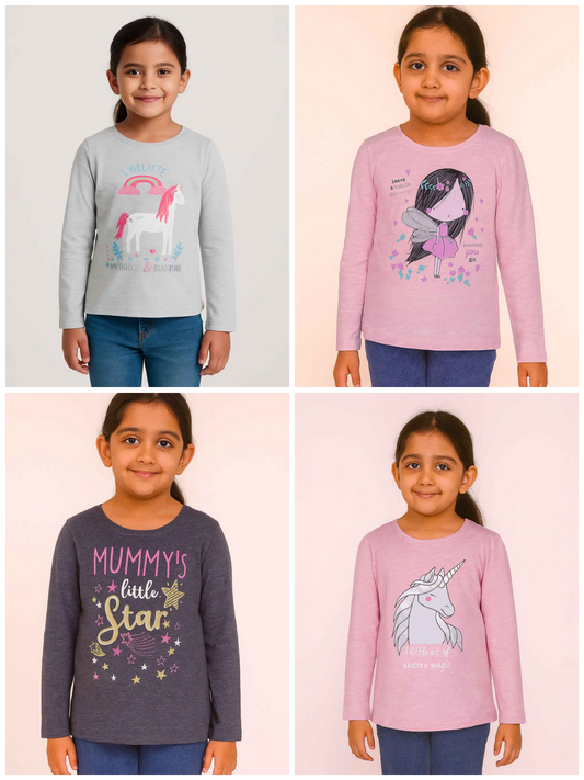 Girls Printed T Shirts