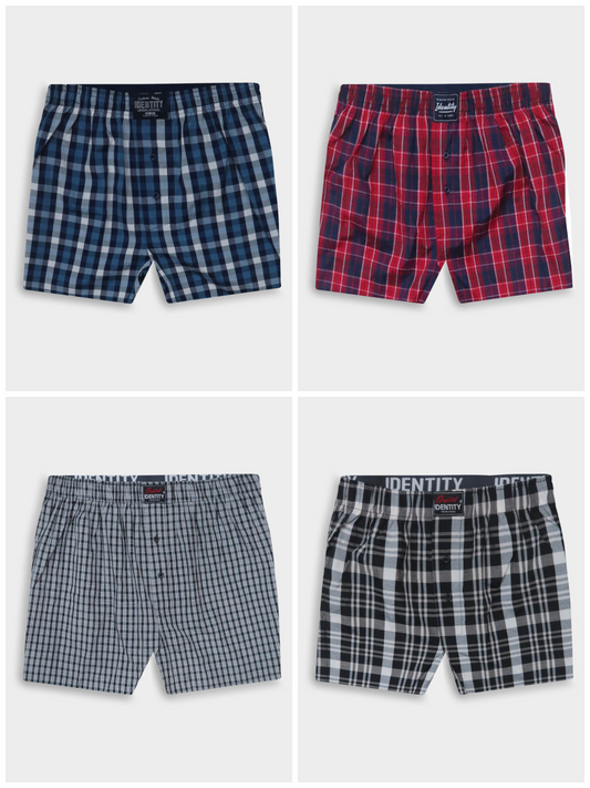Mens Woven Boxer Shorts