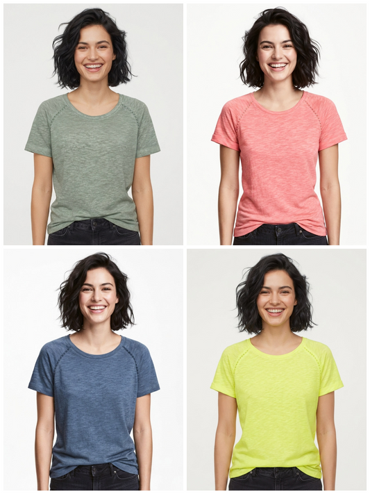 Ladies Slub Knit Tops