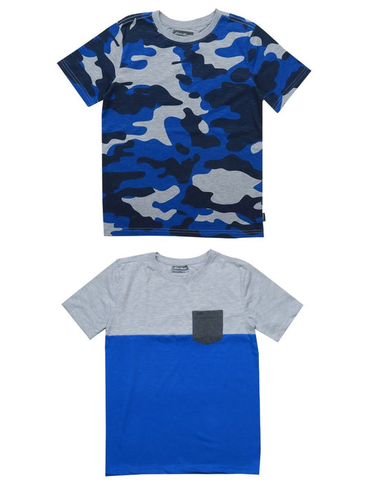 Boys Cut n Sew n Camo T Shirts