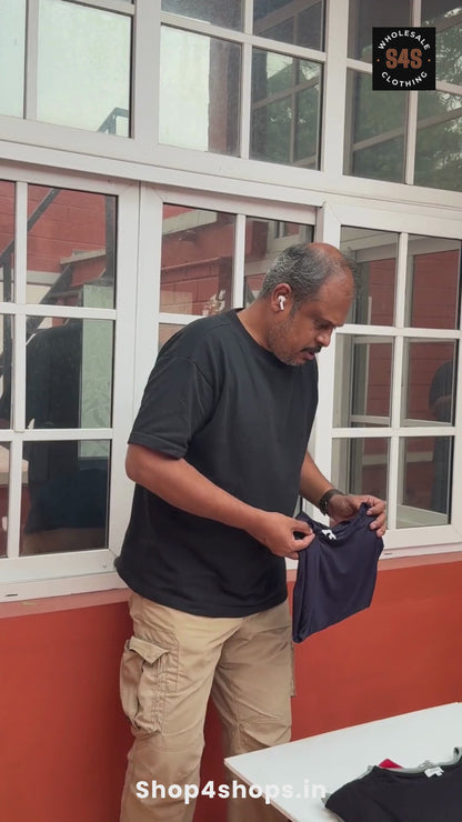 Ladies Navy Viscose Top