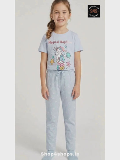 Girls Printed Pyjama Sets