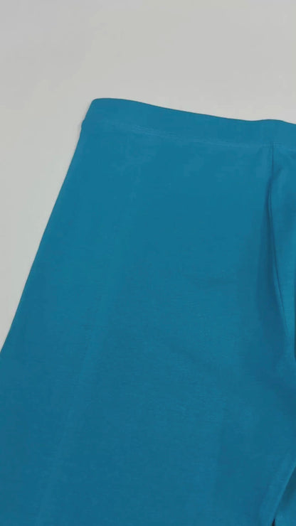 Ladies Ankle Fit Blue Leggings