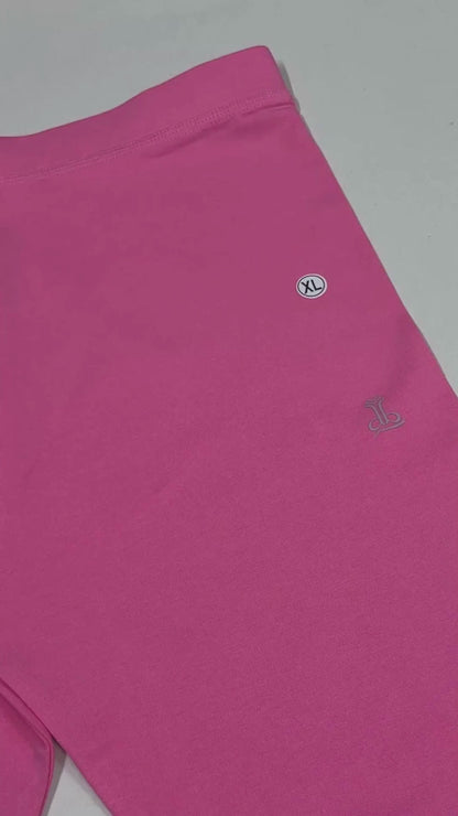Ladies Ankle Fit Pink Leggings